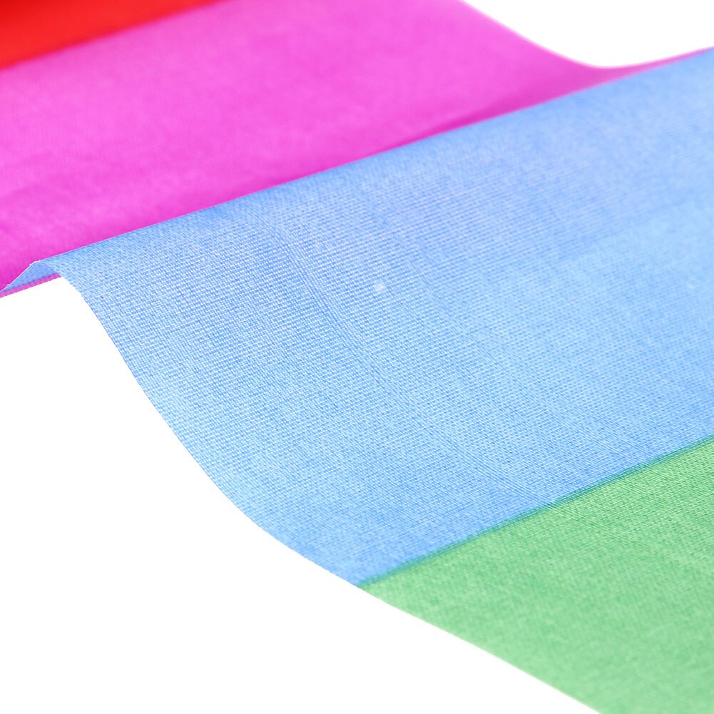 10 Meter Regenboog Bar Vlieger Staart Voor Delta Kite Stunt Kite Kids Kite Accessoires Speelgoed Kleurrijke Kinderen Outdoor Fun Sport speelgoed