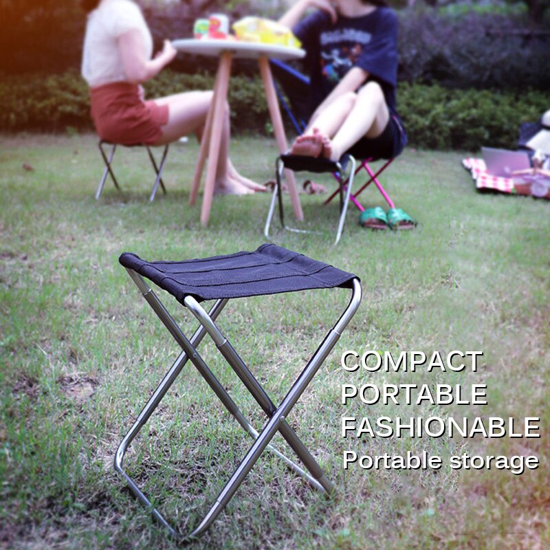 Outdoor Opvouwbare Ultra Licht Gewicht Draagbare Vouwen Camping Aluminium Picknick Vissen Stoel Met Zak Vissen Stoel