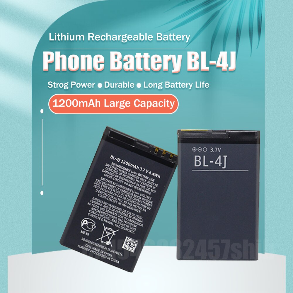 1 pz BL-4J BL 4J BL4J 3.7V 1200mAh batteria ricaricabile agli ioni di litio per Nokia C6 C6-00 C600 Lumia 620 tocco 3G cella di ricambio