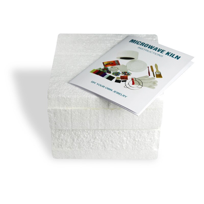 Microwave Kiln Small Kit Glass Fusing Kiln Supplies Molds Home Use DIY Glass Art Craft Jewelry Fused Kiln Paper Set