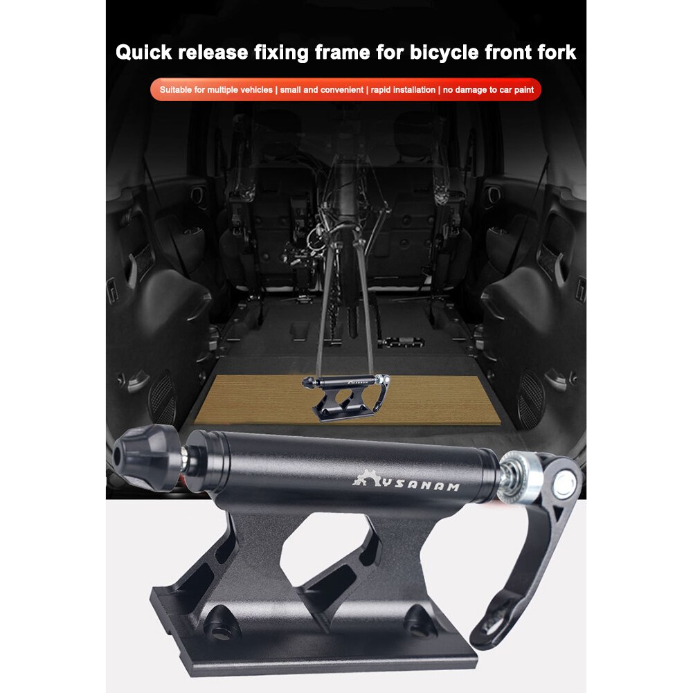 Bicycle Front Fork Quick Release Fixing Clip Bike Car Luggage Rack Carrier Installation Mount Cycling Accessories