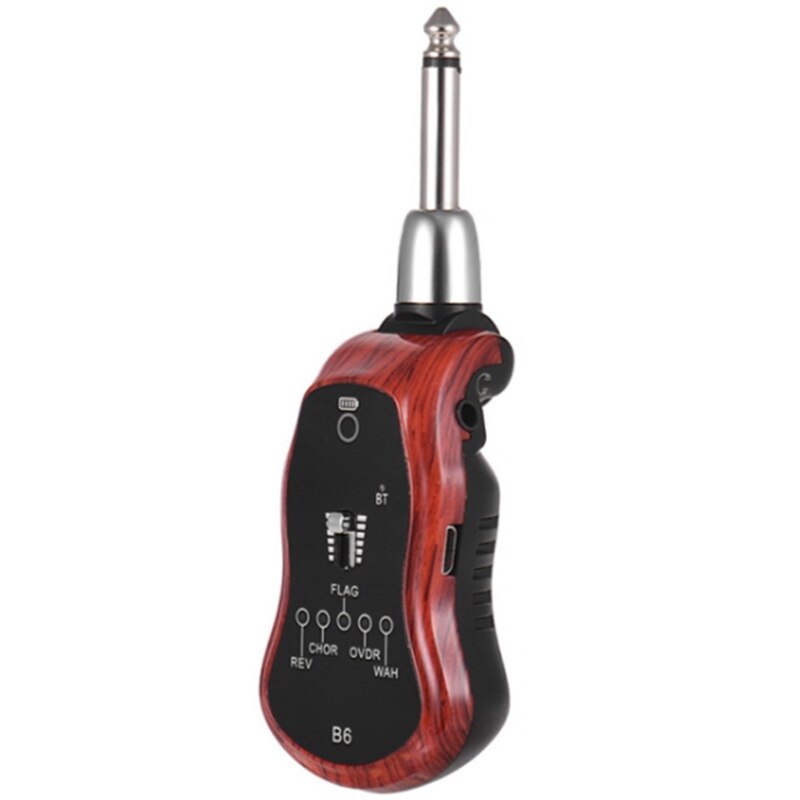 Wireless Guitar System, Rechargeable Digital Guitar Transmitter Receiver with 5 Built-in Effects.