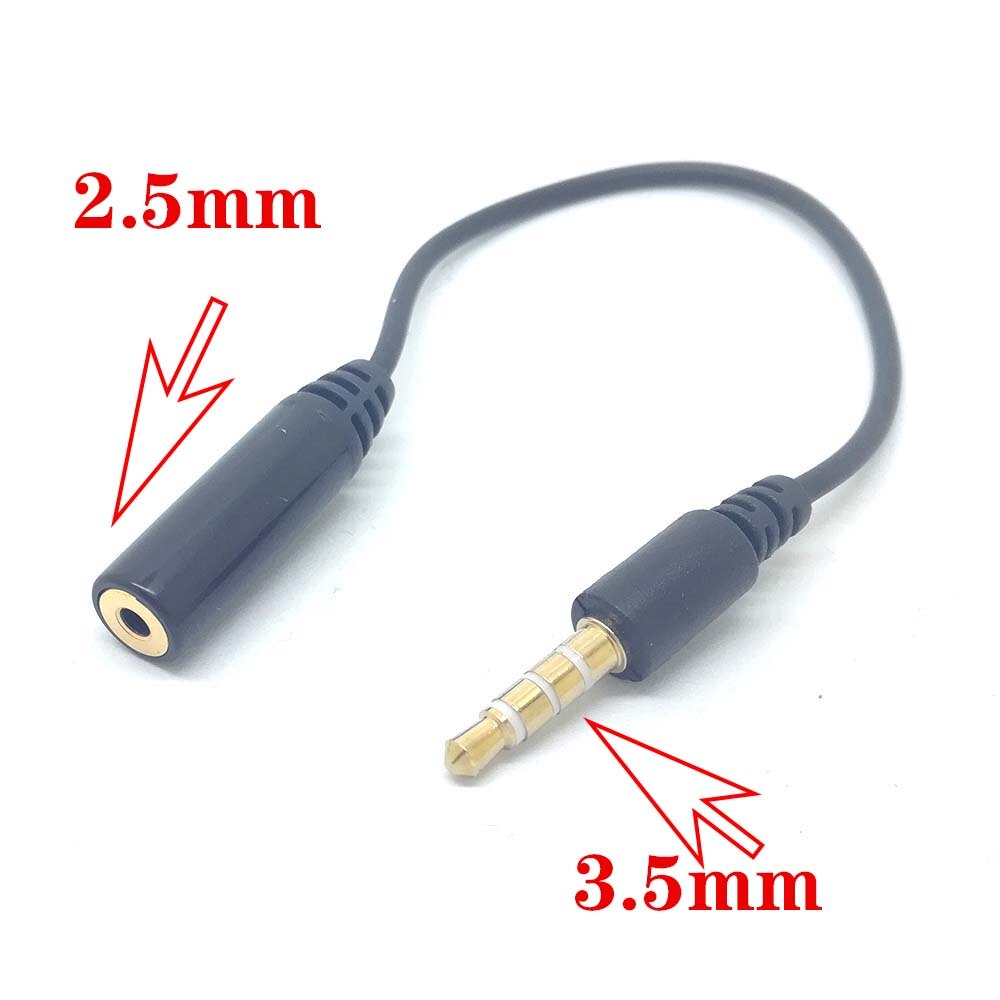10pcs 3.5mm Male to 2.5mm female Stereo Audio Headphone Extension Cable MP3 mp4