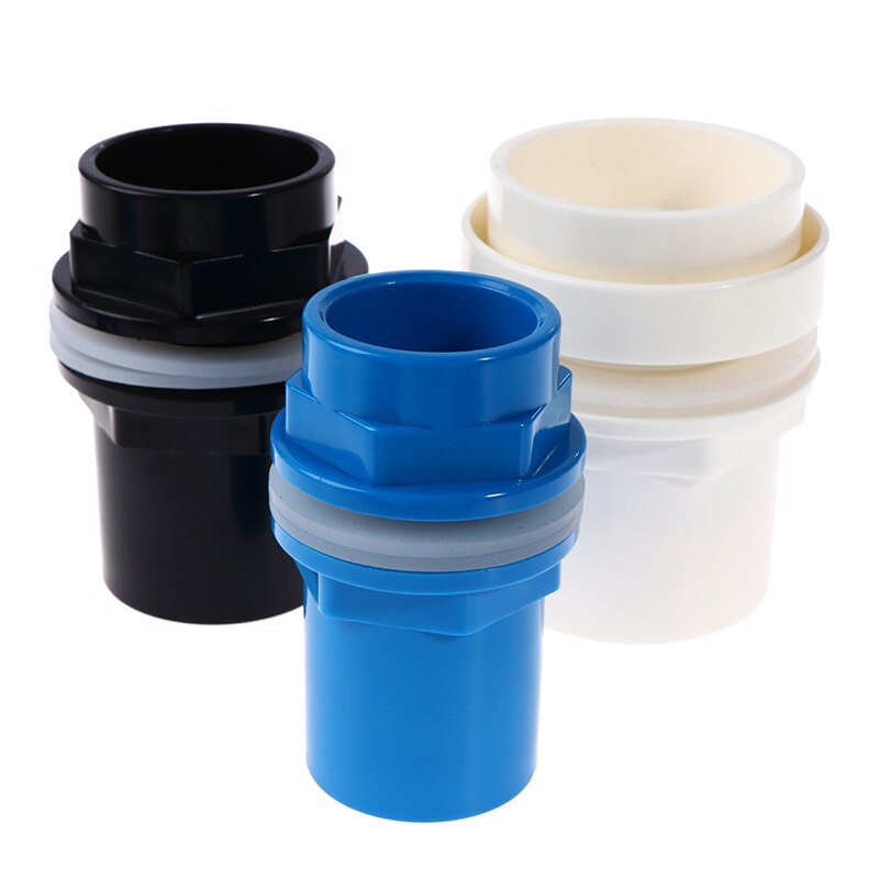 20-50mm PVC Connectors Thicken Fish Tank Pipe Garden Drain Pipe Adapter