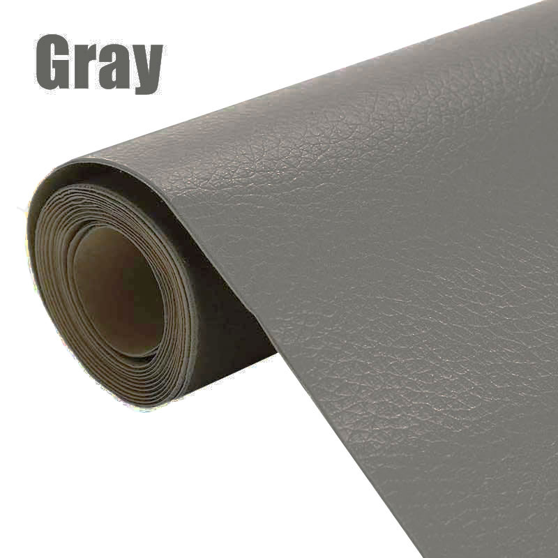 Zelfklevende lederen reparatiepatch voor meubels, bank, autostoelen, schoenen, tassen, doe-het-zelfbenodigdheden, zelfklevende dikke lederen stof, PU-tape: 22x26 cm / Oranje