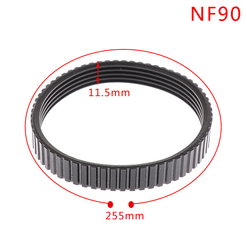 Pu af gummi el-høvl drev drivrem til  f20,218mm 1900b,238mm syd 90,255mm sort el-høvl tilbehør: Nf90
