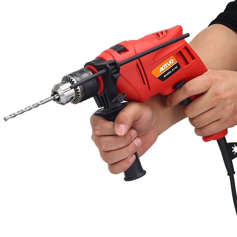 Spot Impulse Electric Drill Multi-function Electric Drill Dual-purpose Hand Electric Drill Multi-function Domestic Impulse Drill
