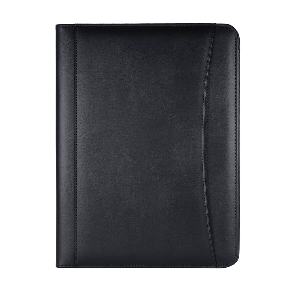 Multifunctional Business Portfolio Folder Document Case Organizer A4 PU Leather with Business Card Holder Memo Note Pad