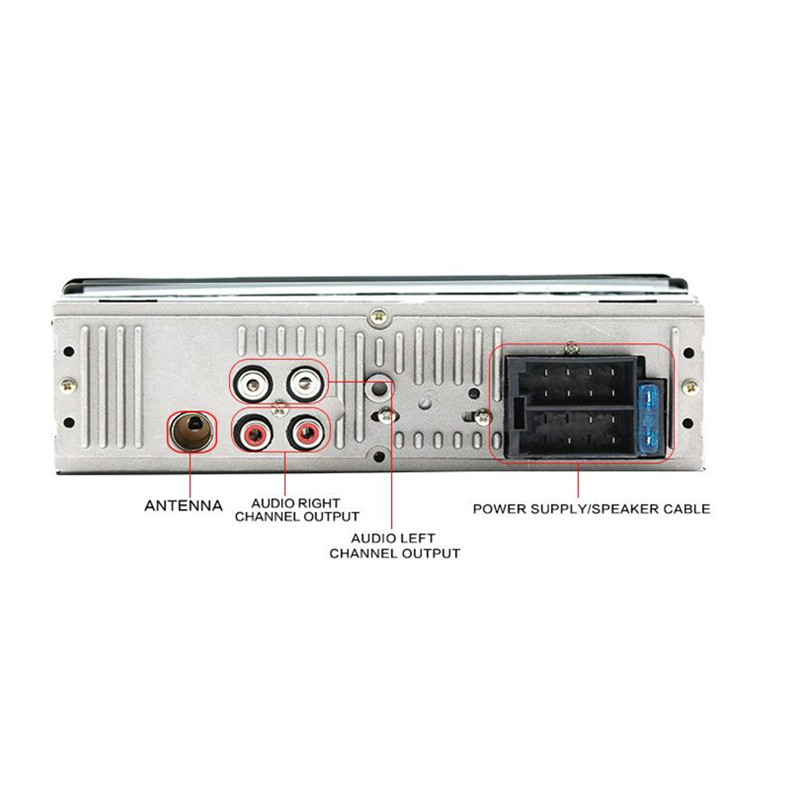 Car Radio Stereo Player Digital Bluetooth Car MP3 Player 60Wx4 FM Radio Stereo Audio Music USB/SD with In Dash AUX Input