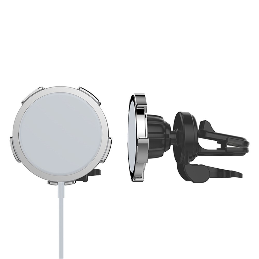 Support de sécurité magnétique pour voiture, pour iPhone 12 Mini Pro Max, charge sans fil, montage universel sur grille d'aération, sans chargeur