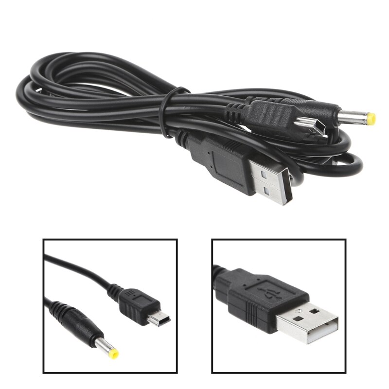 Cable de carga cargador de Cable de datos USB 2 en 1 para PSP 2000 3000, accesorios para juegos, 10166