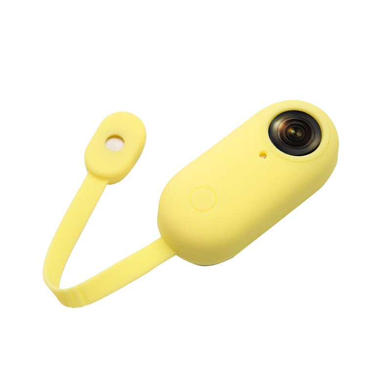 JINSERTA Silicone Case Protector for Insta360 GO Camera Anti-Scratch/Dust Protective Cover with Strap for Insta360 Go Camera: Yellow