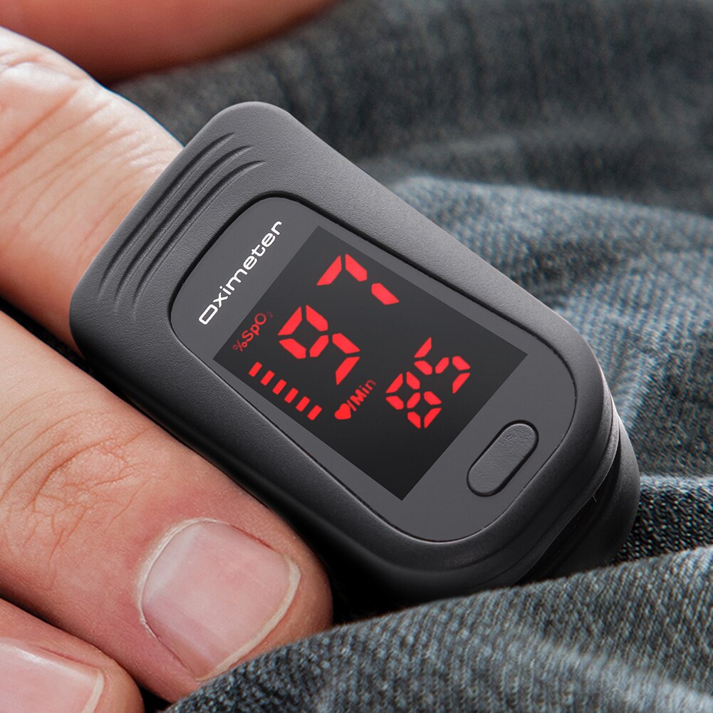 Hurtig sort sundhedspleje fingerspids pulsoximeter blod iltmonitor fingerspids oximeter hurtigt