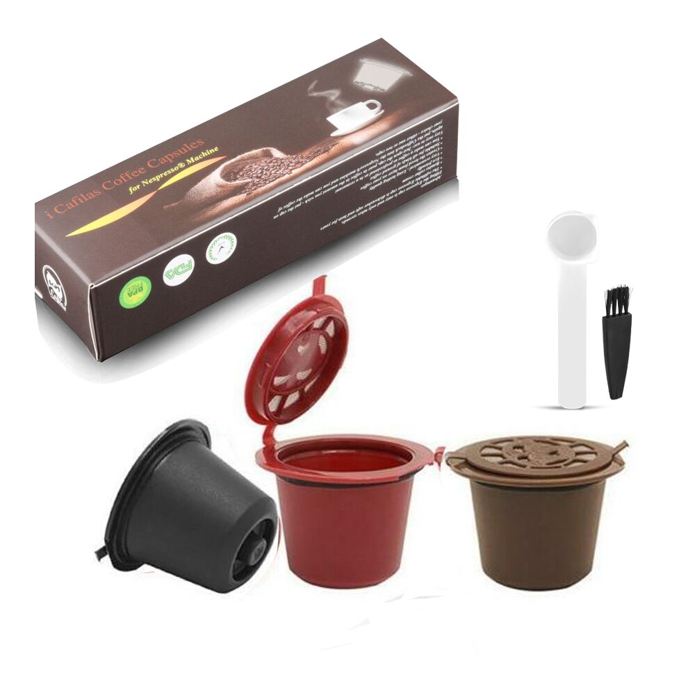 ICafilas-filtros de café para cafetera Nespresso, cápsula de plástico rellenable, reutilizable, Nescafé: Verde militar