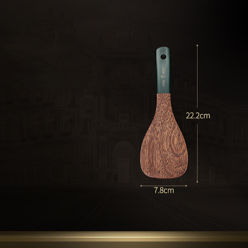 Houten Kookgerei Natuurlijke Wenge Hout Non-stick Kookgerei Spatel Schop Rijst Lepel Keuken Koken Tool Keuken Accessoires: Donker Kaki
