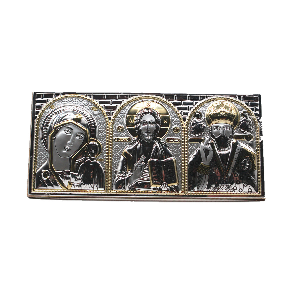Katolska ikoner ortodoxa kors st.andrew fyrkantig staty kyrkoredskap figurer ikonostas