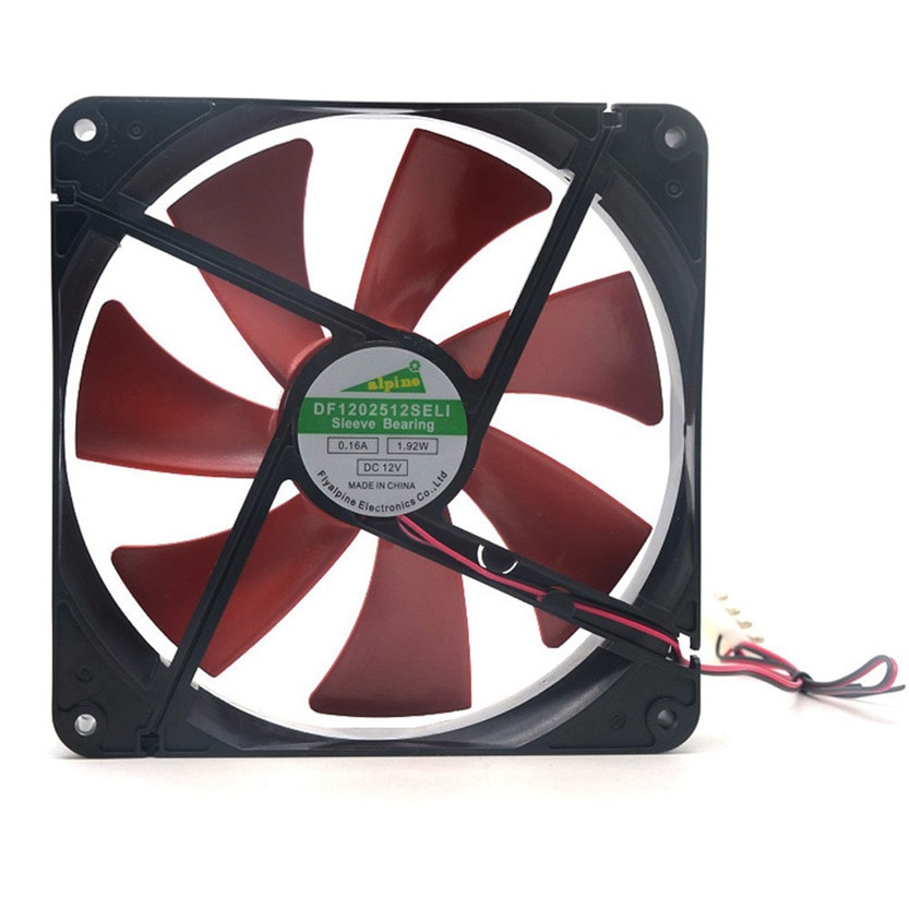 Best silent quiet 140mm pc case cooling fans 14cm DC 12V 4D plug computer cooler July06#2