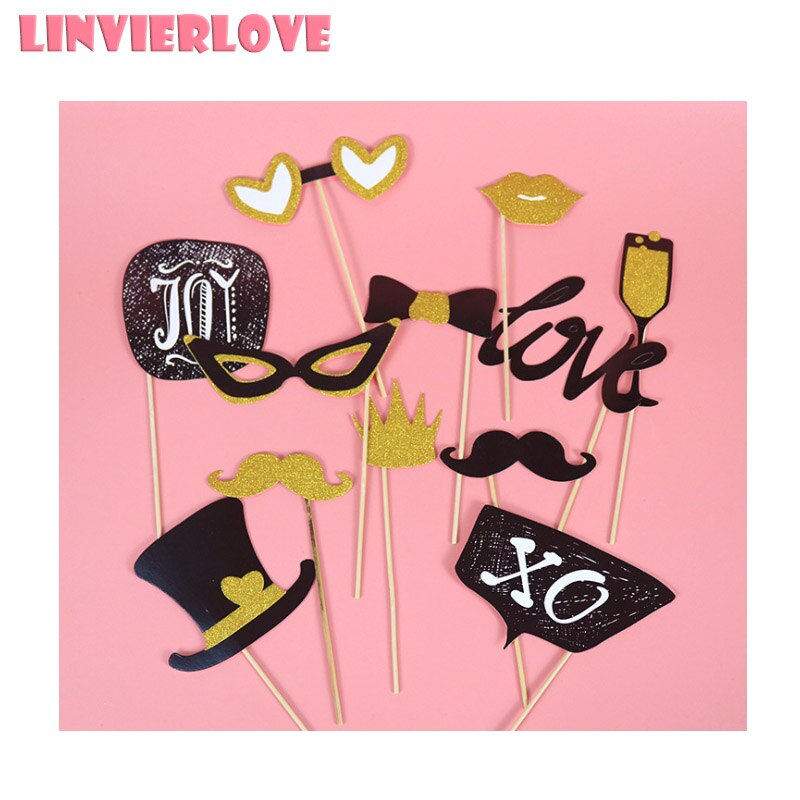 LINVIERLOVE Happy Birthday Photo Booth Props It's Your Day Photobooth Party DIY Decor Bachelorette Accessories Birthday Supplies