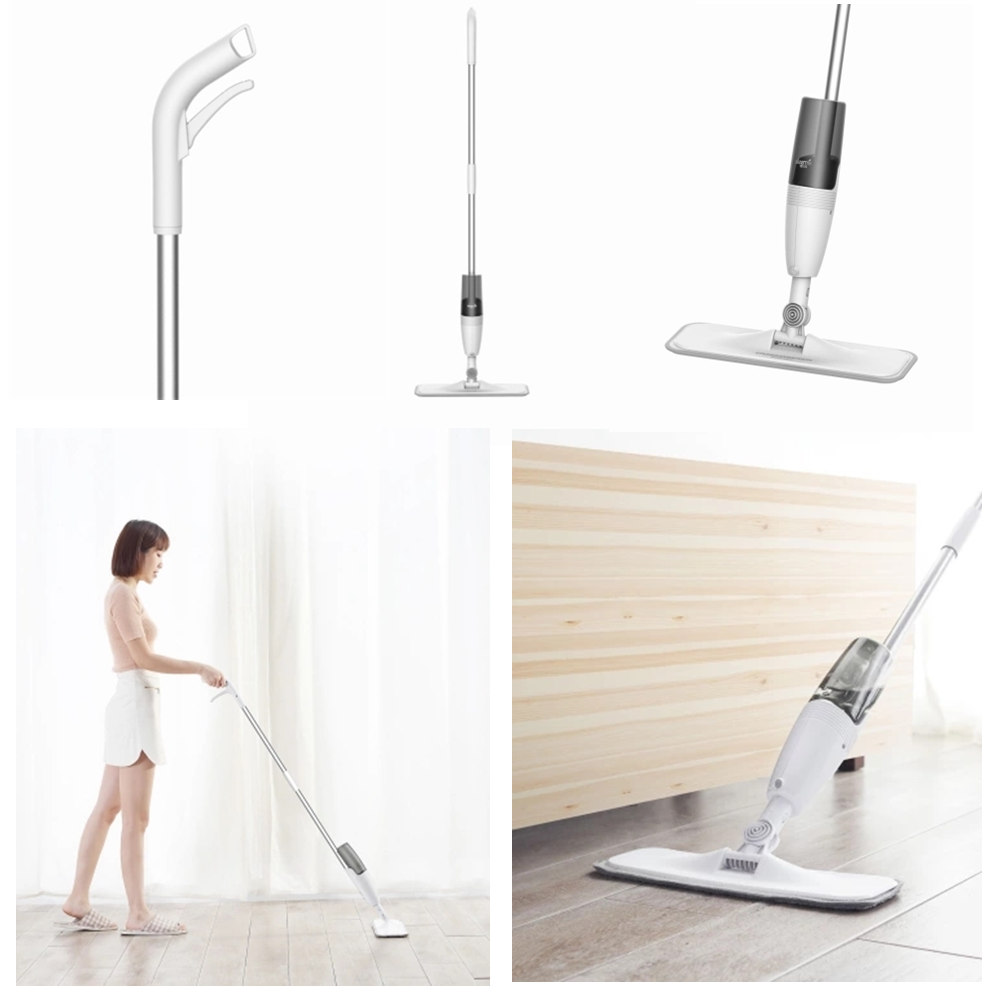 Original Deerma Mop Water Spraying Sweeper Floor Cleaner Carbon Fiber Dust Mops 360 Rotating Rod 350ml Tank Waxing Mop forXiaomi