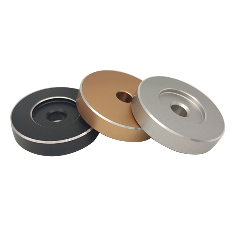 Aluminum Record Turntable Adapter for 7" Vinyl Technics SL1200 Ser 45 RPM Silver