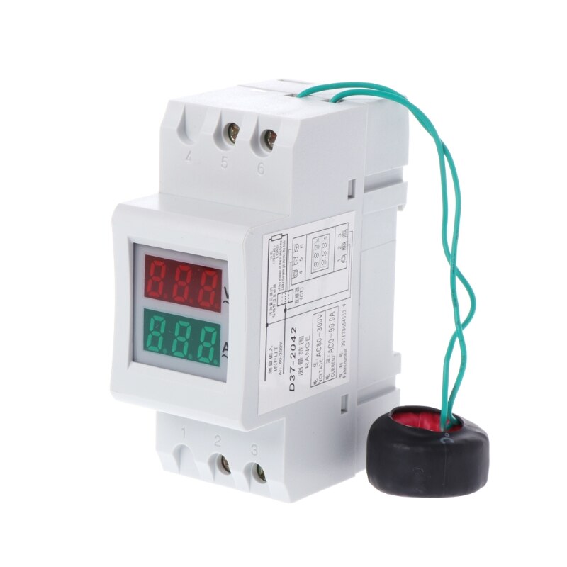 3 - fasen DIN-rail Voltmeter Ampèremeter Multitester AC 390‑500V me
