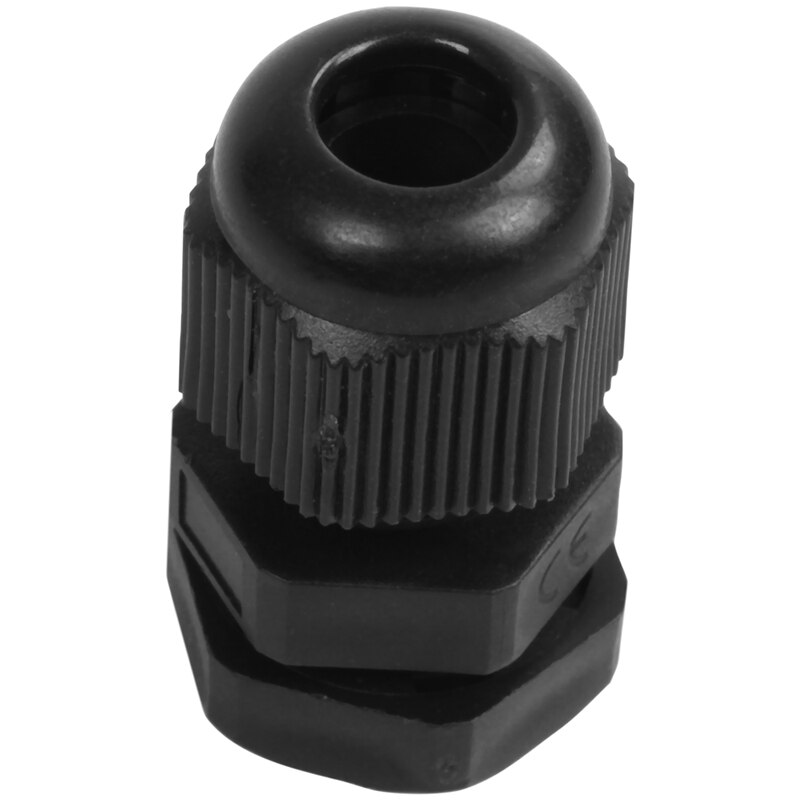 PG7 Black Nylon Waterproof Strain Relief,Cord Grip,Cable Gland 3.5-6 mm 50pcs