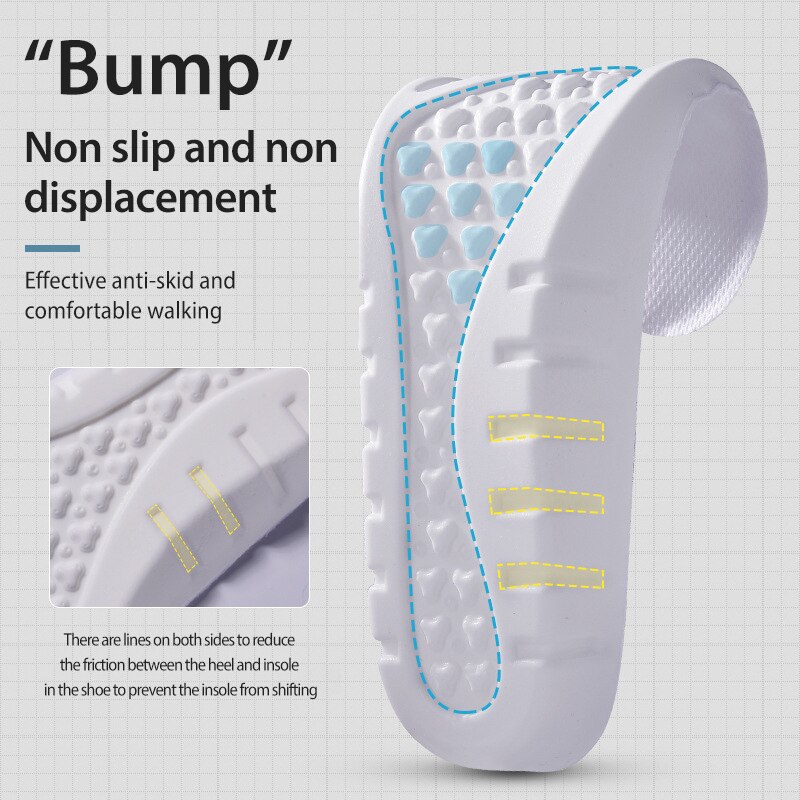 Super Dikke Memory Foam Inlegzolen U Type Voet Gezondheid Zool Pad Voor Schoenen Insert Steunzool Pad Voor Plantaris unisex
