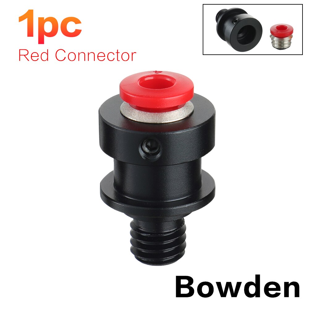 3DSWAY Pneumatic Connectors Fitting PTFE Tube Detachable Quick Jointer Coupler Hotend DIY Bowden Remote Direct 3D Printer Parts: Bowden Red 1pc