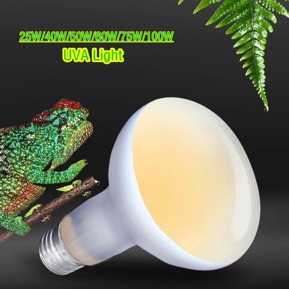 Reptiel UVA + UVB Lamp 25 W/40 W/50 W/60 W/75 W/100 W Huisdier Broedmachine Warmte Daglicht Lamp Schildpad Hagedis Terrarium Temperatuurregelaar