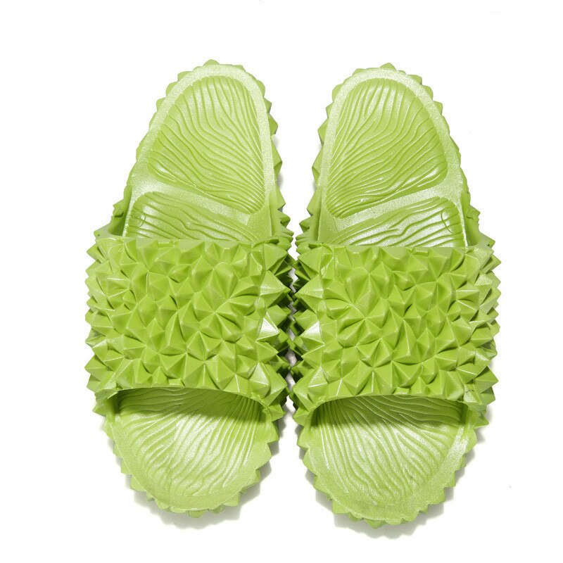 Kvinnors hem inomhus antisladd sandaler tofflor kvinnlig durian dra blåser mjuk botten plast tofflor kvinna sommar strandskor