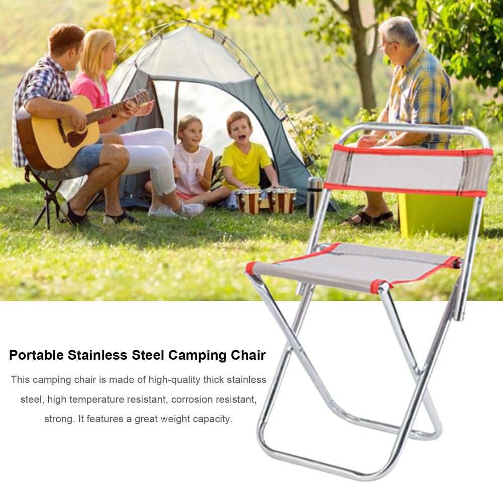 Folding Fishing Chair Backrest Stool Portable Camping Stool Travel High Load Seat Outdoor Camping Chair Picnic Fishing Furniture