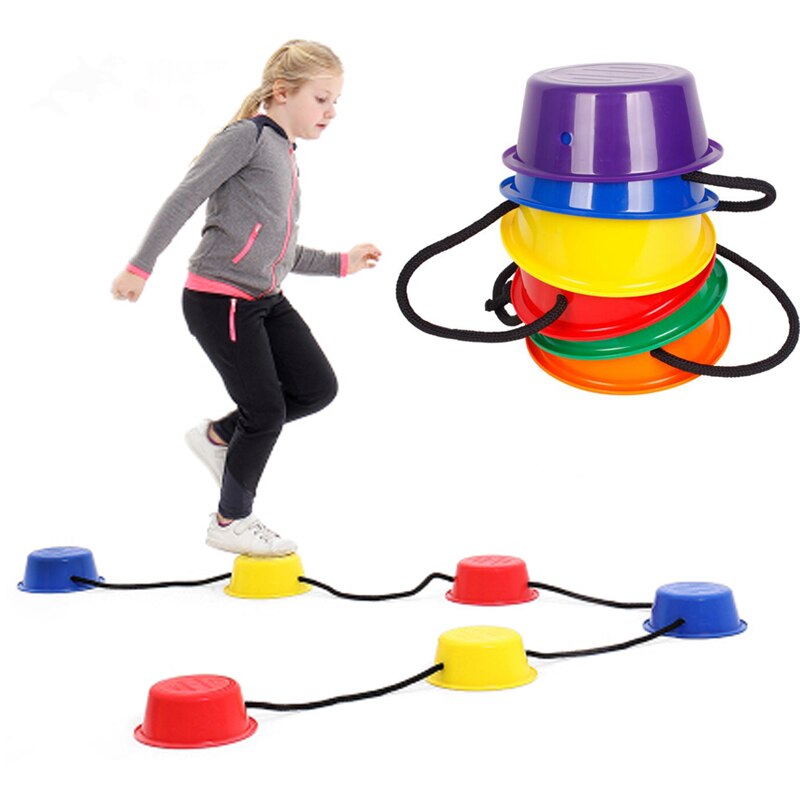 6pcs/set Stepping Stones Kids Balance Step Bucket Children Toddler Sensory Play Indoor Outdoor Toys Sport Game Kids Fitness Toys