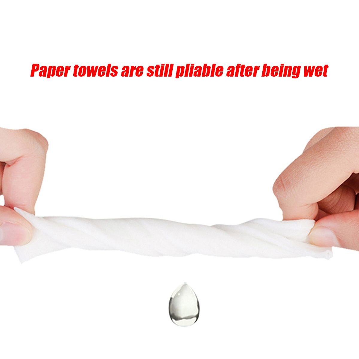 (300pcs/pack) 4 Packs Hand Clean Toilet Tissue Solid Paper Napkin Serviettes 3 Ply Paper Tissues Soft Strong