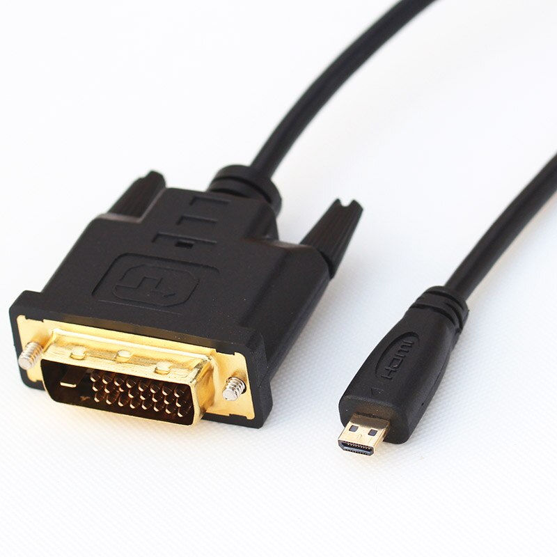 High Speed Micro HDMI to DVI cable DVI-D 24+1 Cable male to male hdmi to dvi cable for