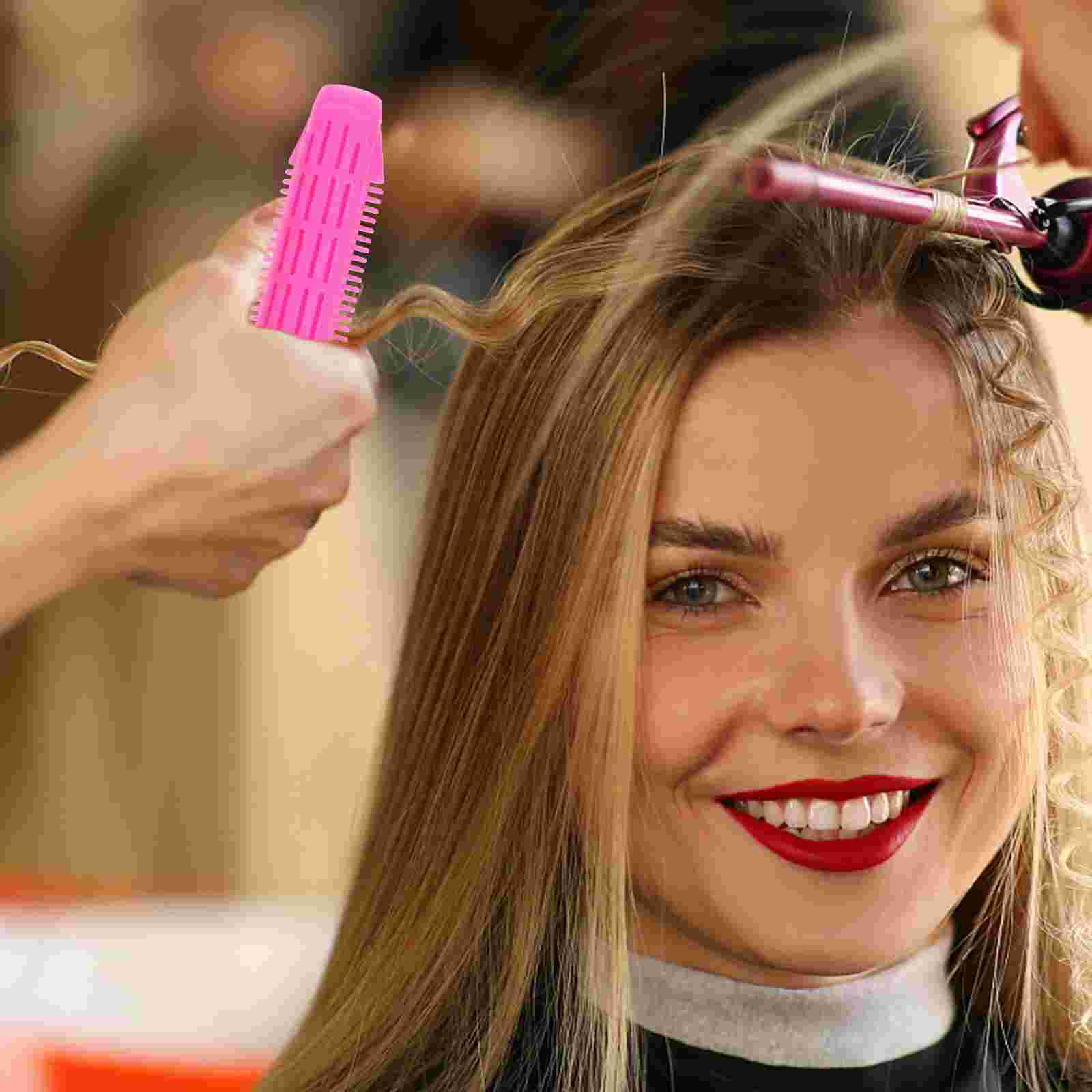 6szt. grzywka włosy lokówki wałek włosy stylizacja narzędzia DIY kręcone fryzura klipy