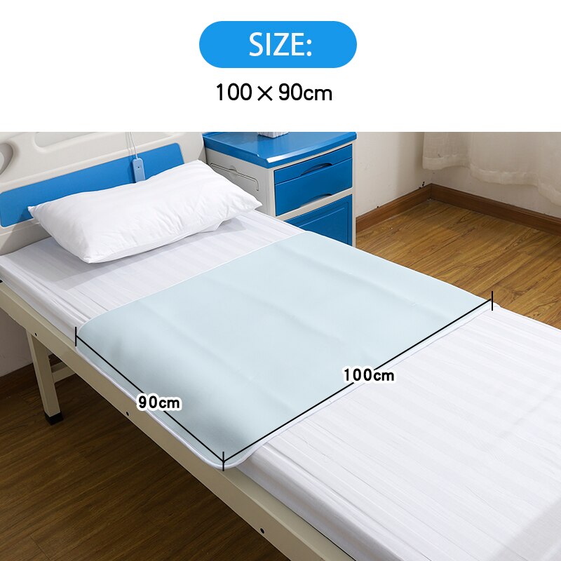 Medyeye urinemat incontinentiematras zomer koelmatras laken ondergoed bedmatras waterdicht wasbaar matras uitschakelen: Maat 100 x 90 mm