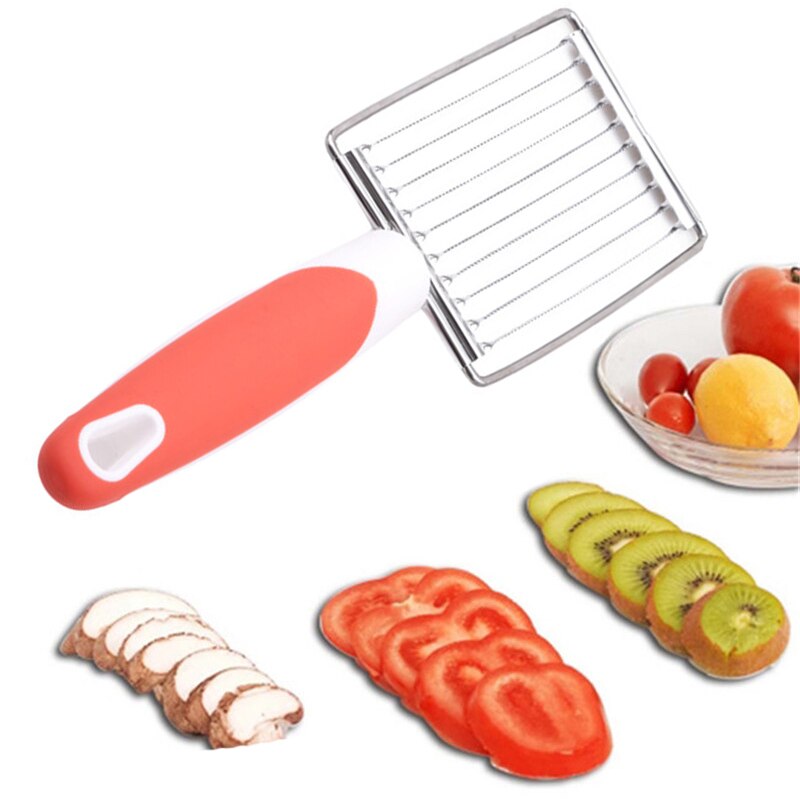 Tomaatsnijder - Roestvrij Staal Fruit Groente Snijder - Keuken Kookgereedschap - Ham Vlees Snijder: 896794