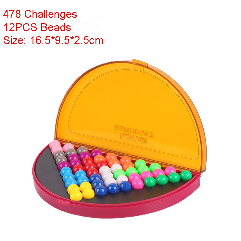 3d puslespill iq perle logisk tankespill 638 utfordringer pyramideplateleker perler intellektuell utvikling pedagogisk spill barneleker: 478- røde