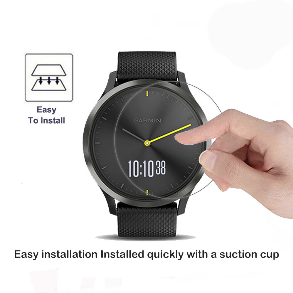 2Pack Für Garmin Vivomove HR 0,3mm 2,5 D 9H Gehärtetem Glas Bildschirm Schutz Ultra klar kratzen nachweisen glas Schutz für garmin