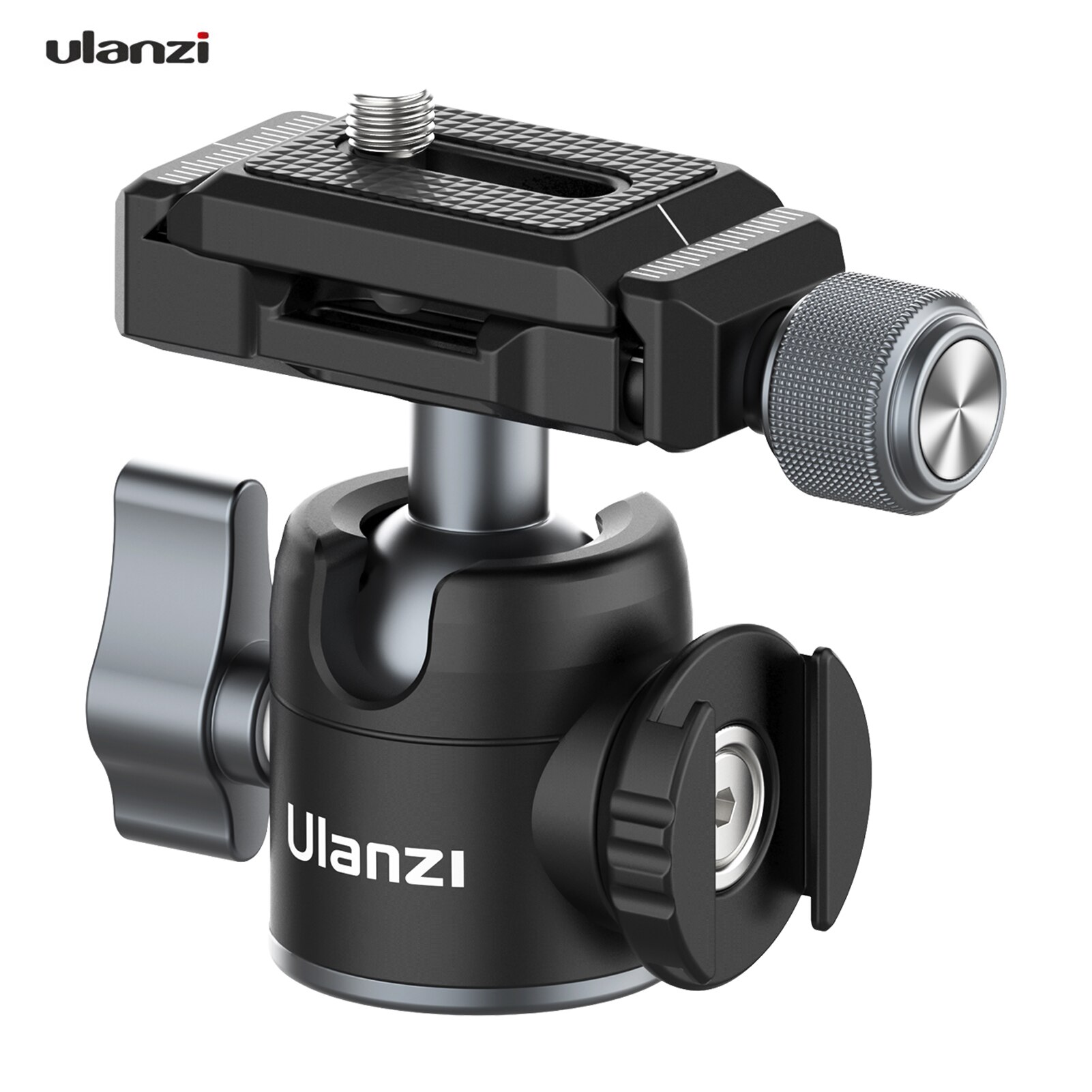 Ulanzi-rótula de bola Arca Swiss Zapata fría lateral con placa de liberación rápida, montaje de tornillo de 1/4 pulgadas para cámaras DSLR ILDC: option 1