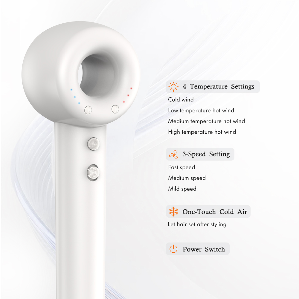 Nopeat hiustenkuivaajat negatiivisten ionien hiustenhoitoon nopeasti kuivaava ammattimainen lehdetön hiustenkuivaaja henkilökohtainen muotoilulaite salonkilaite