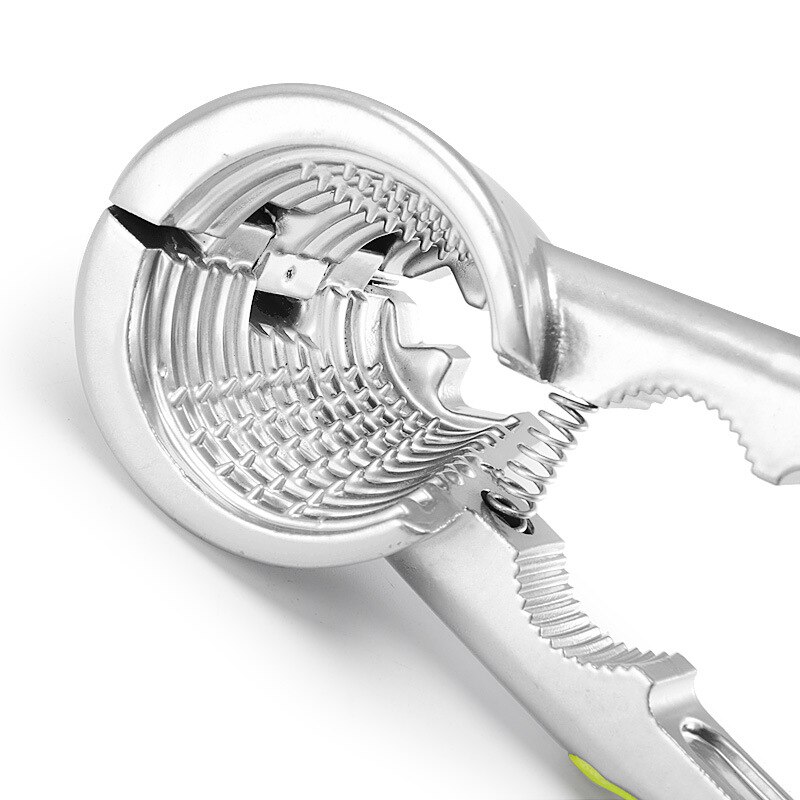 Aluminum Nutcracker with Four Nips Clamps Kitchen Tool Multi-Functional Nut Cracker Sheller Walnut Cracker