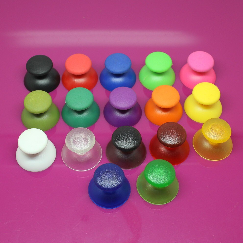 2x Colorful Cap Analogico Per PS3 Controller Thumb Grips Cap Nero Analogico Grips Controller di caso Della Copertura Per PS3 joystick