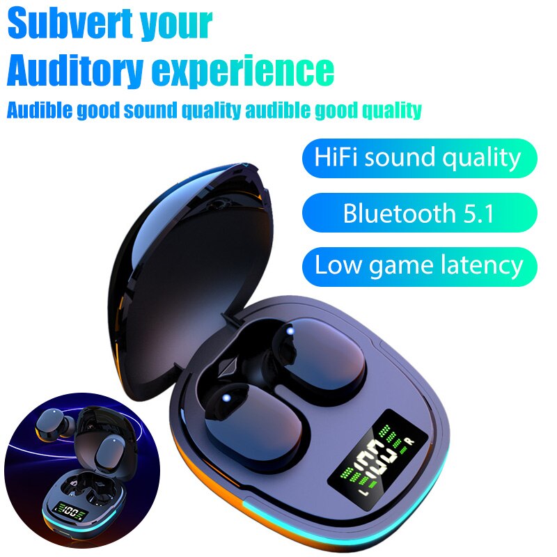 Auriculares G9S G7S G6S TWS, inalámbricos por Bluetooth 5,1, deportivos, a prueba de agua, auriculares HiFi estéreo de baja latencia para juegos y música