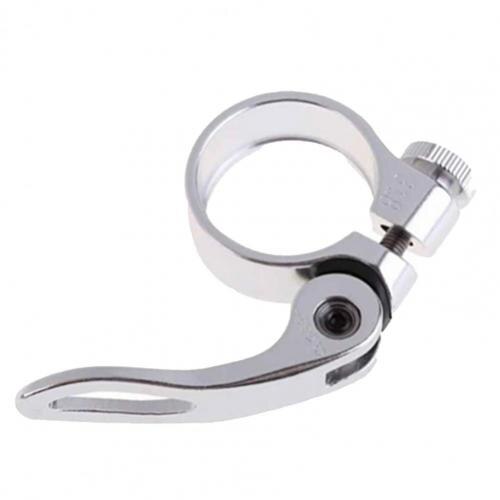 Bicycle accessories multicolor seat tube clamp high-strength quick release aluminum alloy solid car tube clamp MTB велосипед: Titanium