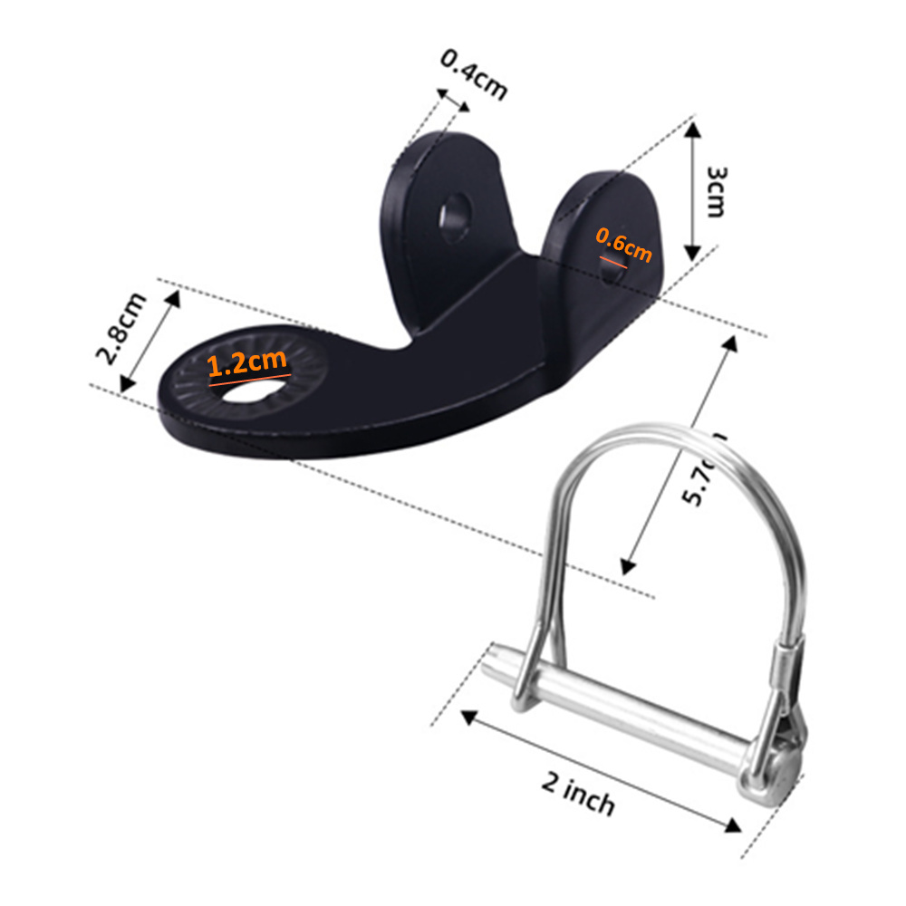 ALWAYSME Bicycle Bike Trailer Coupler 12.2MM Elbow 90 Degree 90° Steel Hitch