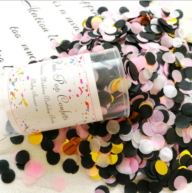 10pc lyserøde/blå køn afslørende festindretning push pop konfetti poppers kanoner det er en dreng/pige baby afsløre begivenhed fest rekvisitter: Beige