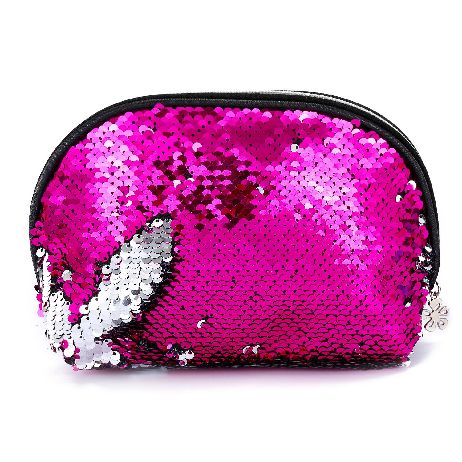 Mermaid Pailletten Handen Tassen Shell Vorm Lady Avond Clutch Make Opbergtas Vrouwelijke Feestjurk Tassen Little Coin Purse: Rose Silver
