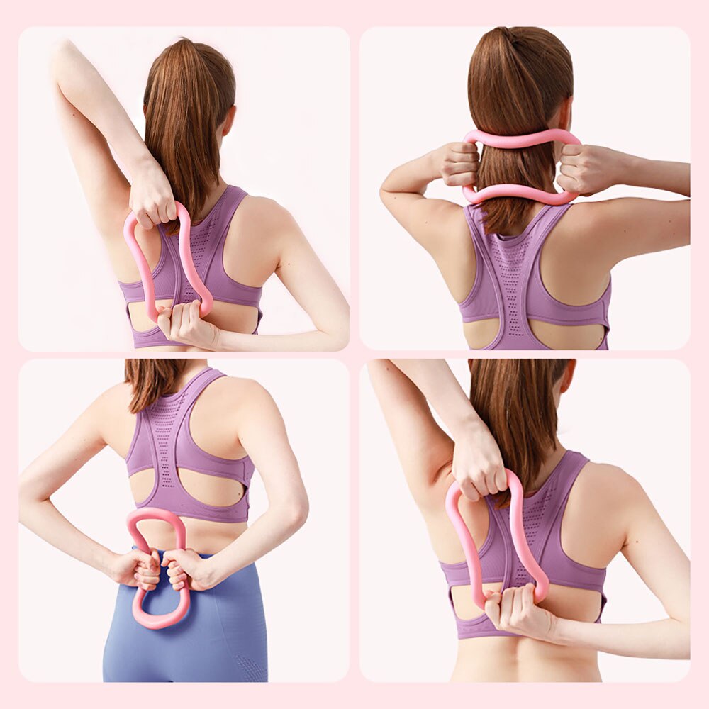 Yoga Magic Ring Pilates Yoga Circle Equipment Muscle Trainer Workout Fitness Circle Training Resistance Support Tool Calf Home