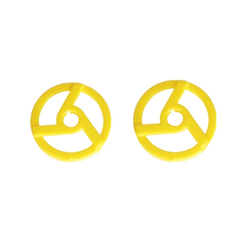 45 RPM Adapter Durable Plastic Center Adapter for 7 inch EP Record Vinyl 2Pcs: Yellow